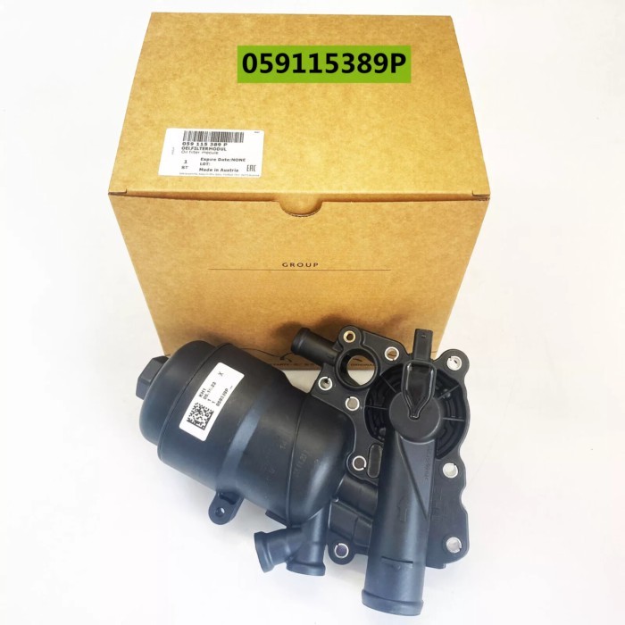 Genuine OEM NEW 059115389K 059115389P Engine Oil Filter Housing For 13-16 Audi Q5 Q7 A6 A7 Quattro