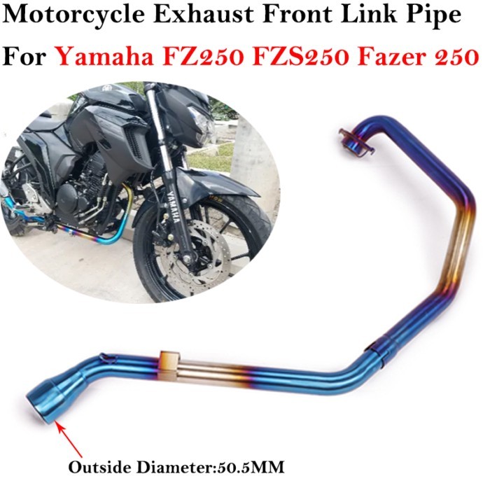Slip On For Yamaha FZ250 FZS250 FZS FZ Fazer 250 Motorcycle Exhaust System Escape Modified Muffler