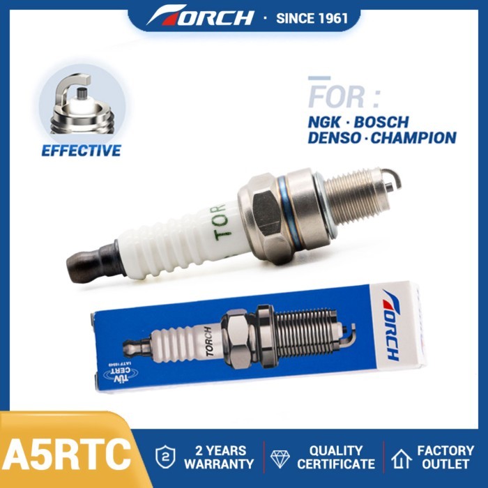 1PCS Screw Terminal Spark Plug TORCH A5RTC Replace for CR5HSB HONDA 9805655757 9805655777 Denso U16