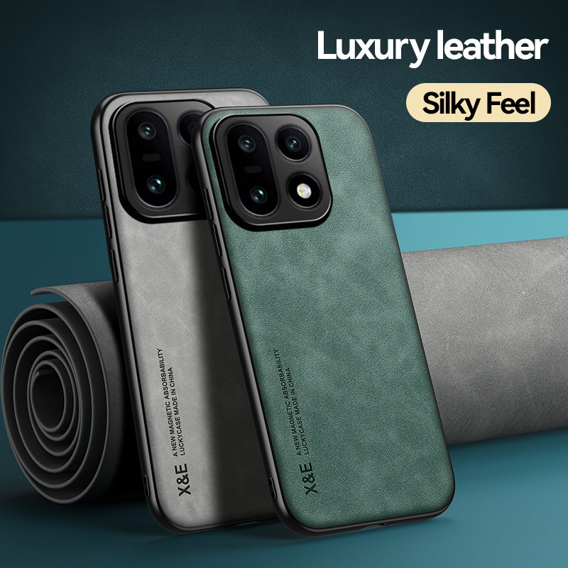 เคสสําหรับ Oneplus 15 15R 13T 13R 13 ⭐Silky Feel Luxury Leather Magnetic Car Holder Phone Cover⭐ เคส