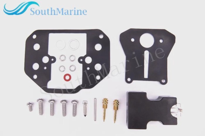 Boat Motor Carburetor Repair Kit 6F6-W0093 for Yamaha 2-Stroke 40HP old model Outboard Motors G