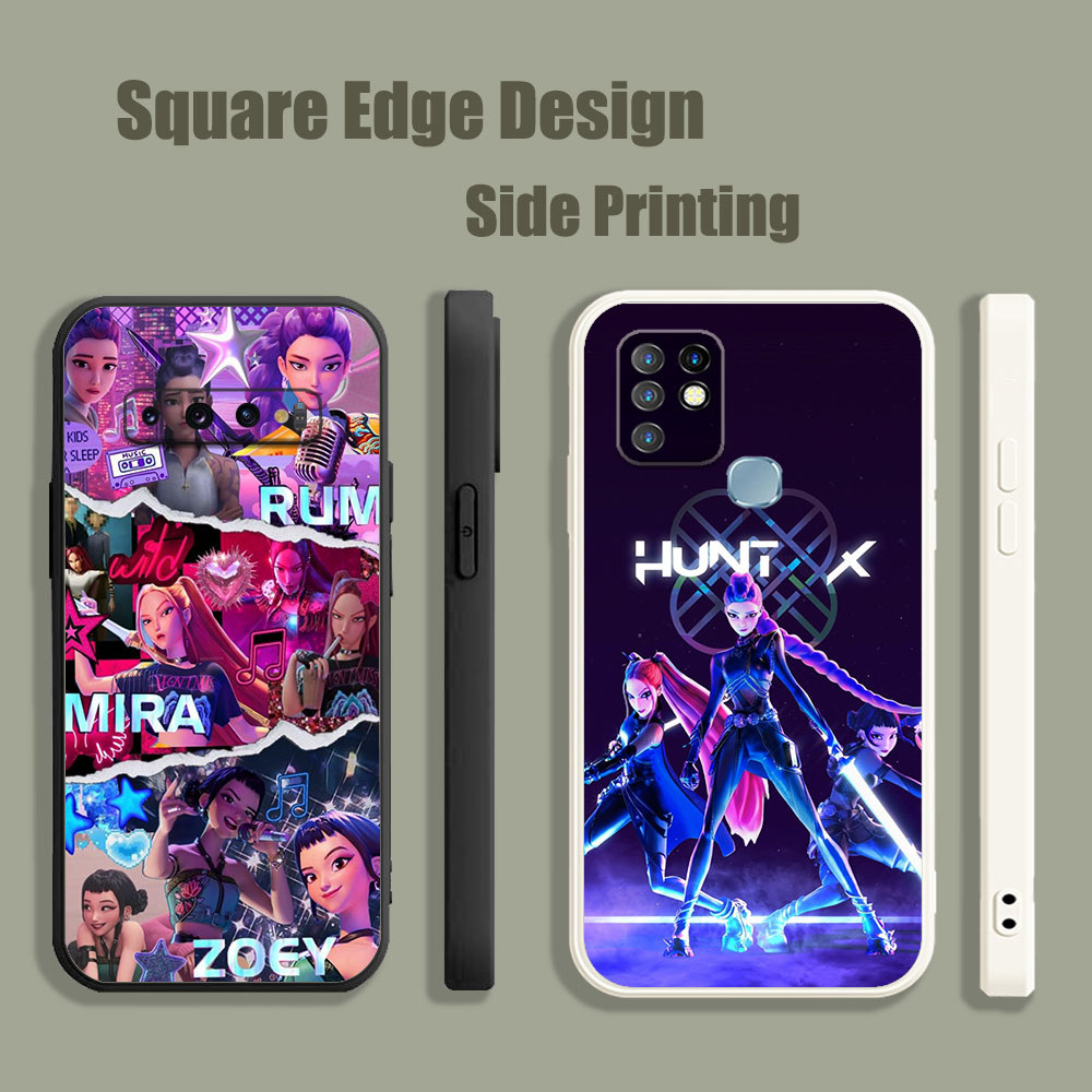 ปลอกสําหรับ OPPO A5 A9 A53 A32 A7X Reno 6Z 5Z 5G Kpop Demon Hunters Cast อะนิเมะ Rumi Zoey UPC02 เคส