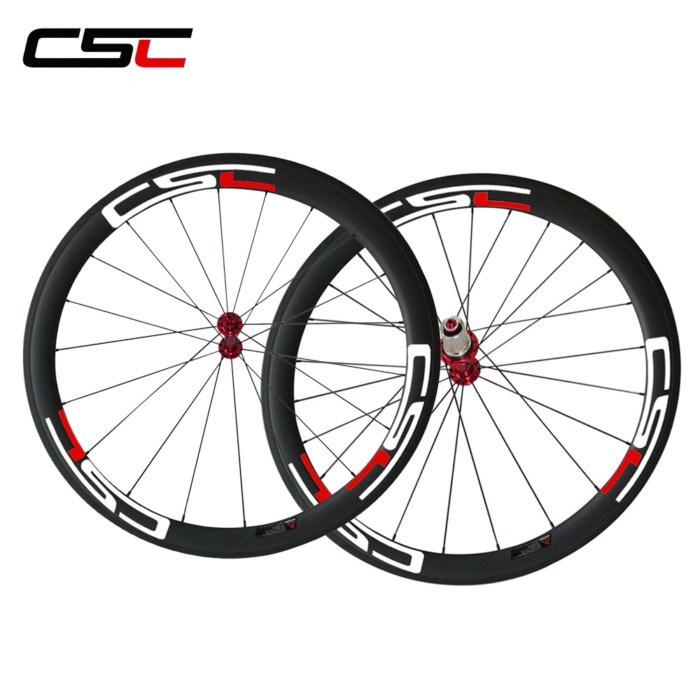 CSC Only 1520g 25mm width U Shape Ceramic Bearing hub 50mm clincher carbon road bicycle wheels sapi