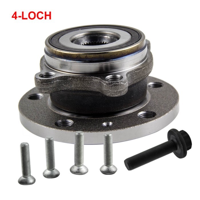 Front Hub Wheel Bearing Kit For Audi A1 A3 Q3 VW Caddy 1T0498621 4-Hole 3C0498621 5K0498621 8J05986