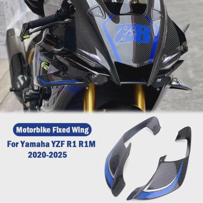 For Yamaha YZF R1 2020-2025 YZF R1 R1M Motorcycle Accessories Fixed wing fairing Small wing spoiler