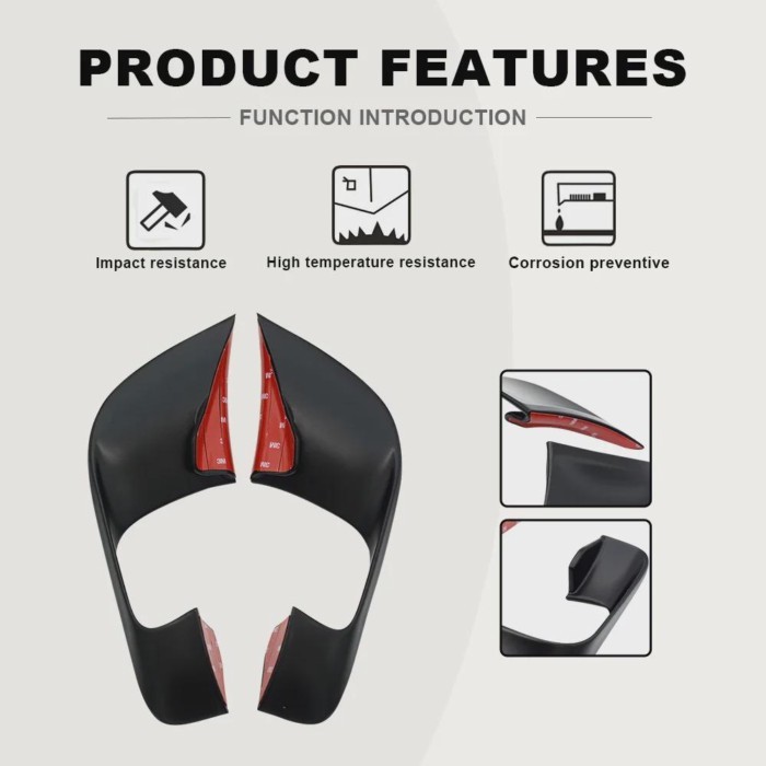 For YAMAHA R7 YZF R7 YZFR7 R7 2021 2022 2023 1pair Fixed Wind Wing Motorcycle Wing Aerodynamic Fair