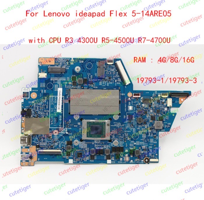 For CPU R3 4300U R5-4500U R7-4700U RAM 4G/ 19793-1 19793-3 Motherboard for Lenovo Ideapad Flex 5-14