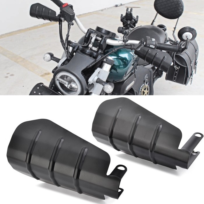 Motorcycle Black Shade Hand Guard Handguards For Harley Sportster XL XR VRSC Dyna Softail Touring W