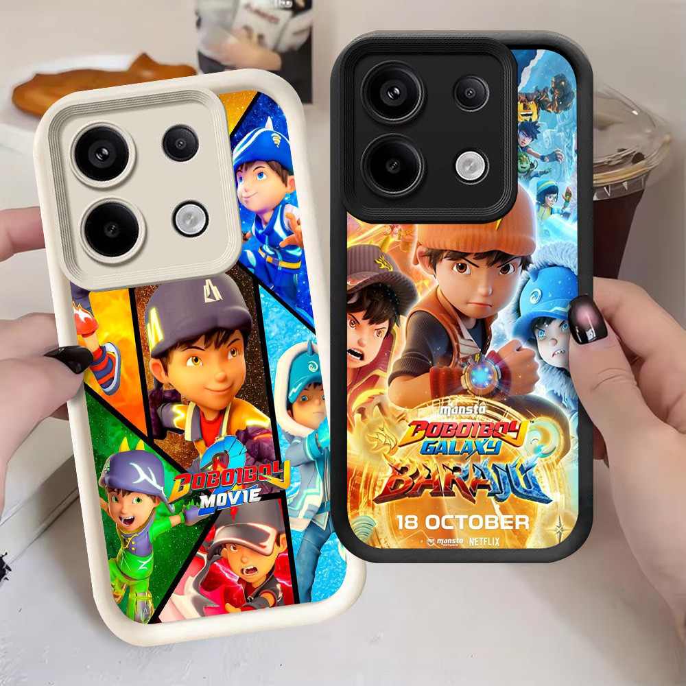 G-80 BoBoiBoy Casing สําหรับ Xiaomi POCO X6 NEO M6 Pro สีดําและสีขาว