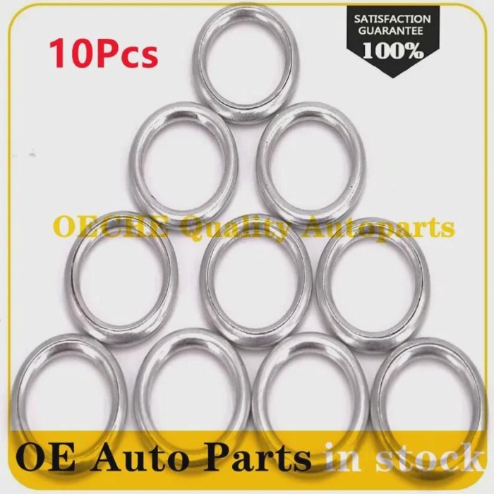 10PCS M14 Crush Washer Oil Drain Plug Gaskets 14X20X1.5mm Fit For Volkswagen Audi Engine Oil Pan Sc