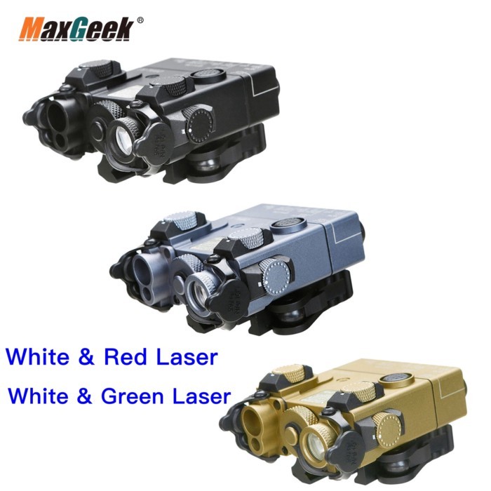 Maxgeek SOTAC-GEAR DBAL-A2 PEQ15 Metal Full Function A2 LED Outdoor Flashlight IR Laser Light