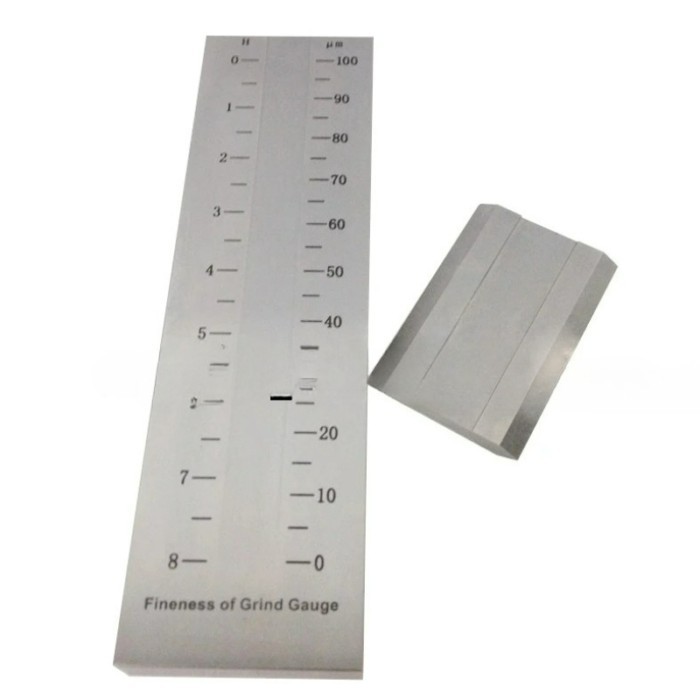 High quality Stainless Steel Single Groove Fineness of Grind Gauge /Hegman Gauge 0~100um