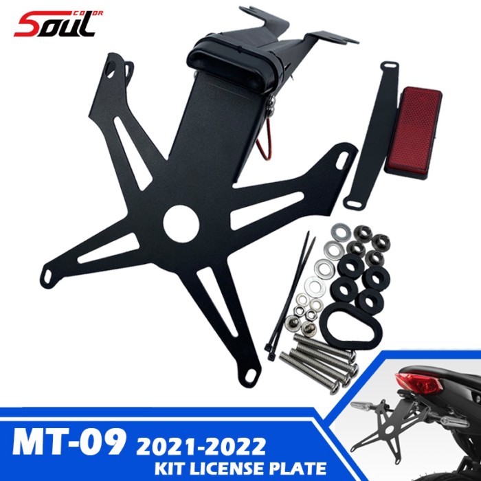 MT09 2021 License Plate Holder LED Light Fits For YAMAHA MT-09 SP 2021-2022 Motorcycle Rear Tail Ti