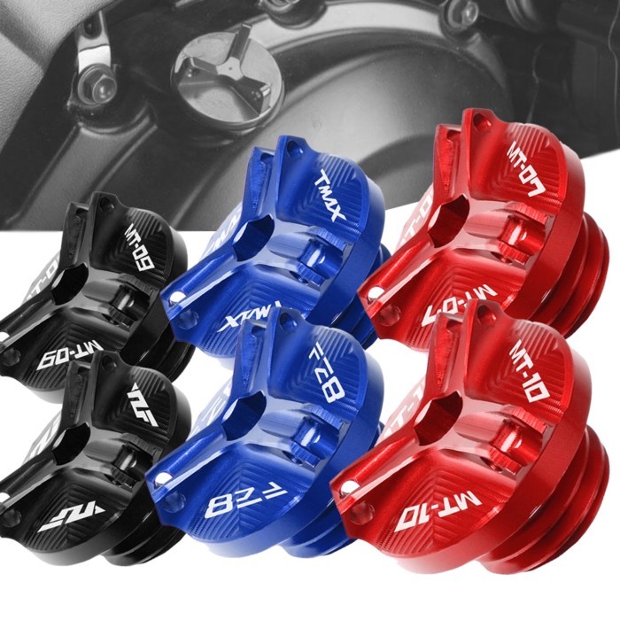 YZF Motorcycle Engine Oil Filler Cup Plug Cover Screw For Yamaha YZF R6 R1 R3 R25 MT07 MT09 TMAX 50