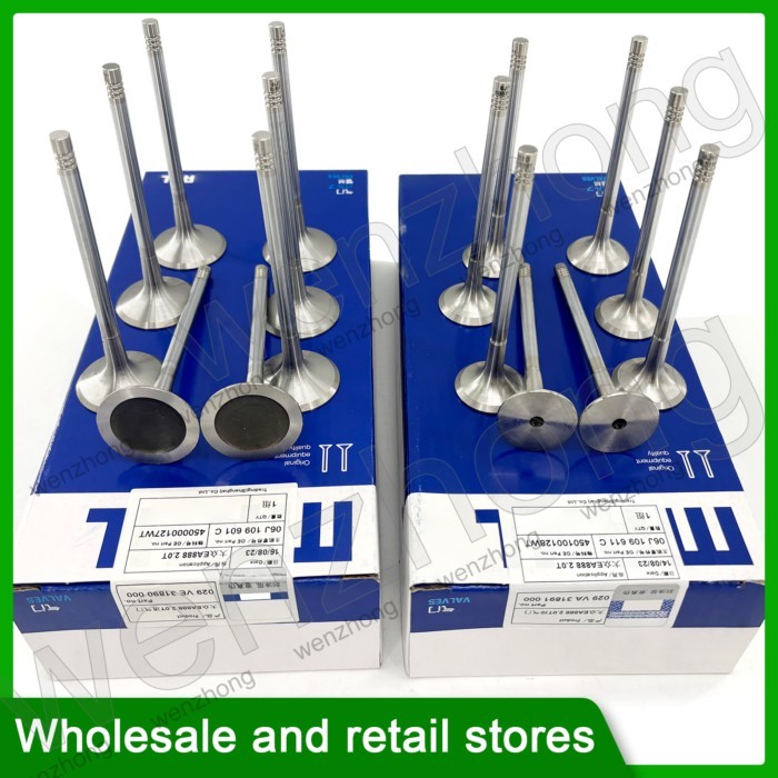 16PCS 06J109601C 06J109611C 029VA31891000 029VE3189000 EA888 Gen3 Engine Intake Exhaust Valves Set