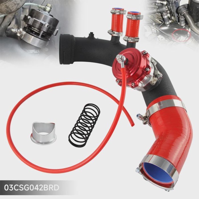 50MM Intake Turbo Charge Pipe Cooling Kit fit For BMW 1-Series N54 E82 08-10 BMW-3 Series N54 335i