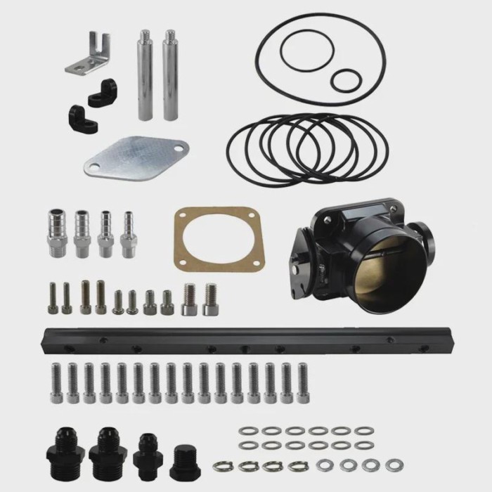 Intake Manifold+Fuel Rail& 90mm Throttle body Aluminum For Toyota Supra MK4 2JZ-GTE JZA80 Twin Turb