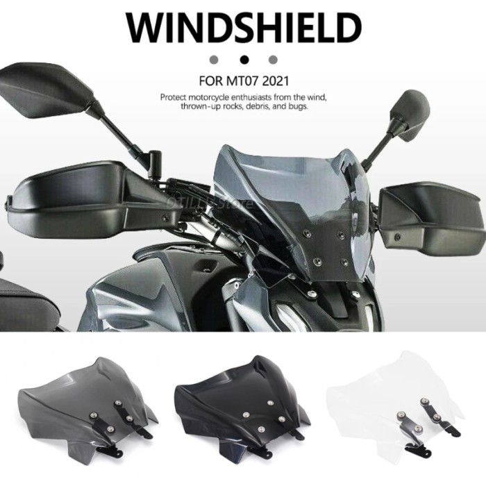 New MT07 2021 2022 Windshield Windscreen Air Wind Deflector For Yamaha MT07 MT-07 MT 07 mt07 Motorc