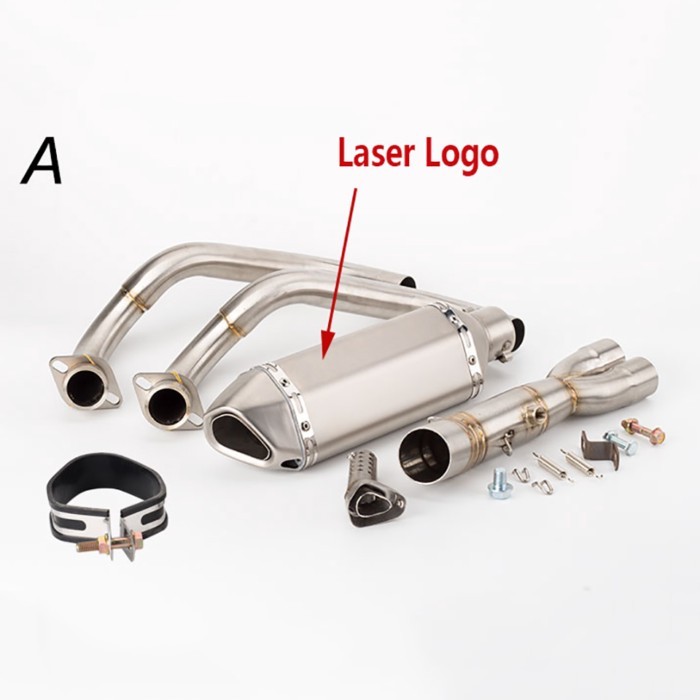 MT07 exhaust Motorcycle Exhaust full system  For YAMAHA MT-07 FZ-07 2014 - 2023 TRACER 7/GT 2020-20