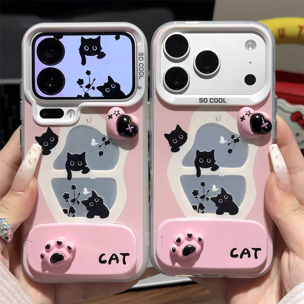 Window sill แมวเคสโทรศัพท์สําหรับ Redmi K40 Pro A2 Plus K80 8 9 9A 9C 10A 9T A1 A3 A5 พร้อม 3D อุ้งเ