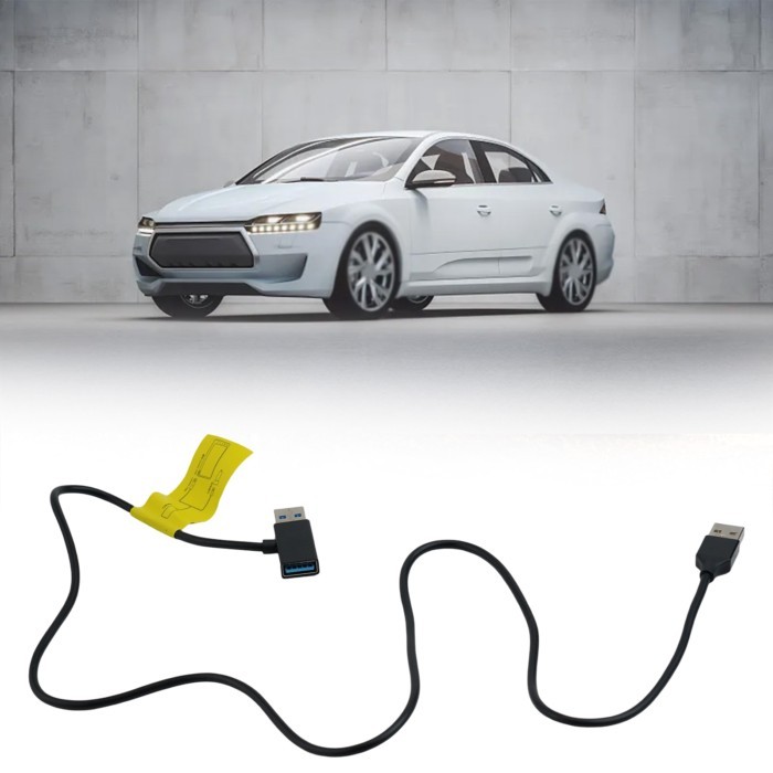 Easy To Use Power Cable Wear Resistant Material Black Car Power Supply Connection Harness Made Of A