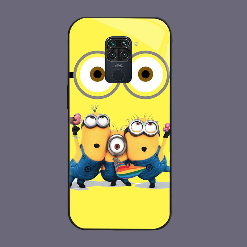 HW-6 ปลอกแก้ว Charming Minions สําหรับ Xiaomi Redmi Note Poco X3 9S M2 9 NFC Pro
