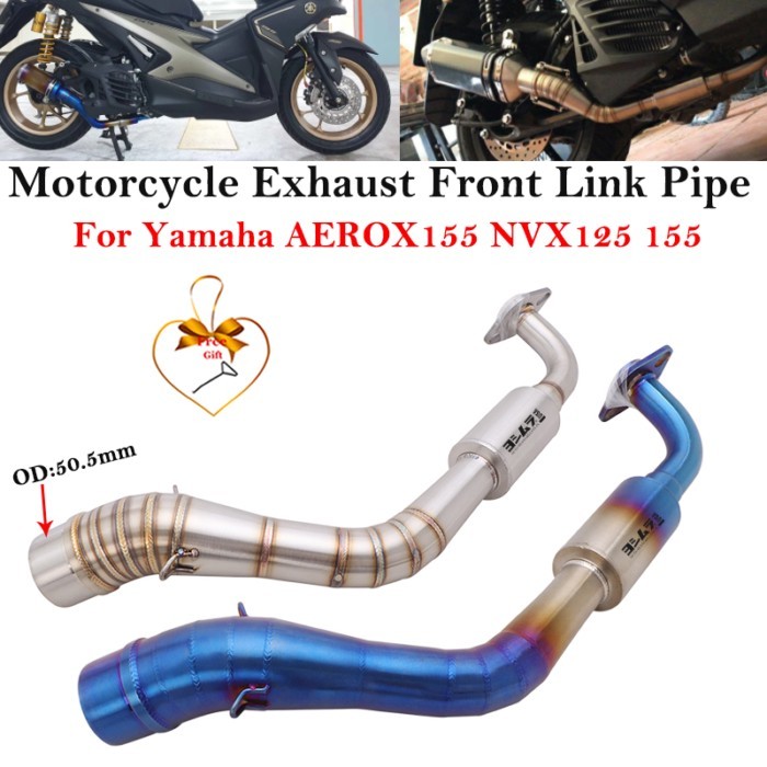 Slip On For Yamaha Aerox155 NVX155 NVX125 Aerox 155 NVX 155 125 Motorcycle Exhaust Escape Modified