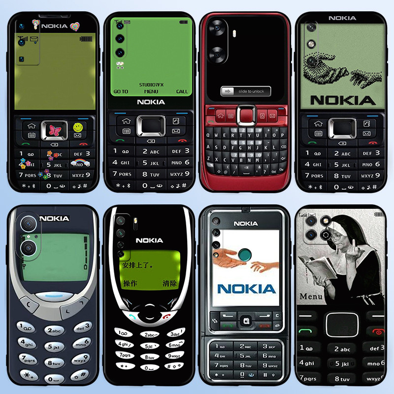 Retro Old Nostalgia Nokia โทรศัพท์มือถือสําหรับ Huawei P10 P20 P30 Lite Pro Y5P Y6P Y7A Y8P TPU หรูห