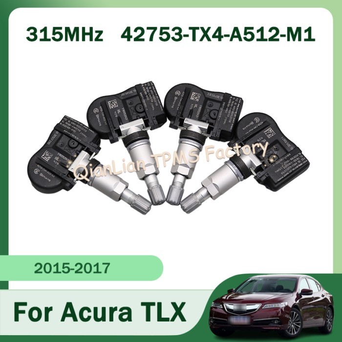 1/4pcs 315Mhz 42753-TX4-A512-M1 42753-TX4-A51 TPMS Sensors For Acura TLX ILX RDX MDX Tire Pressure