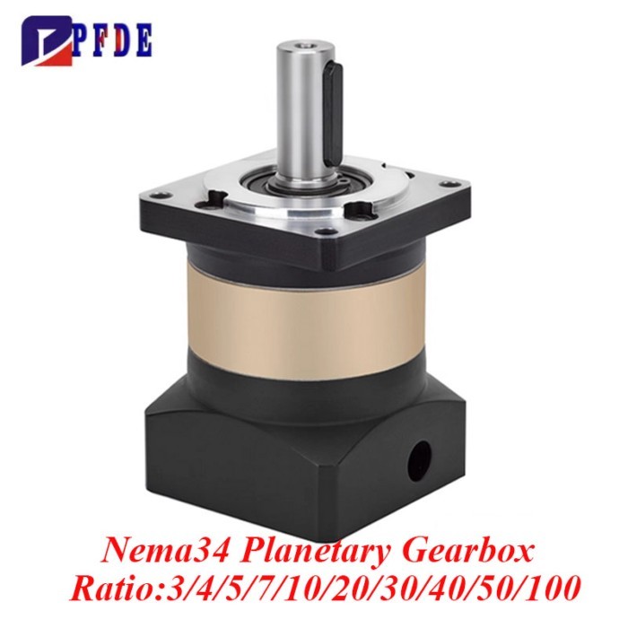 Planetary Reducer Gearbox for Nema 34 Stepper Motor Backlash 7 arc-min Input 14mm/12.7mm Output 16m