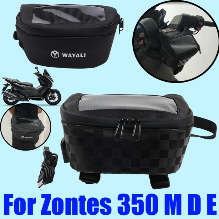 For Zontes 350M M350 350D D350 350E E350 350 D Accessories Phone Charged Wirelessly GPS Navigation