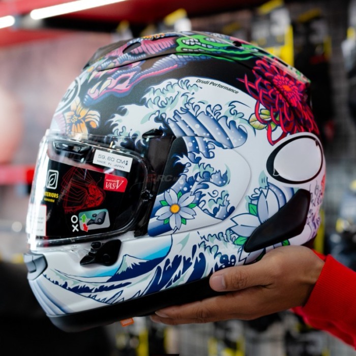 RX-7X Oriental Flat Blue Motorcycle Helmet RX7X Full Face Helmet RX-7X Corsair-X RX-7V Casco Size M