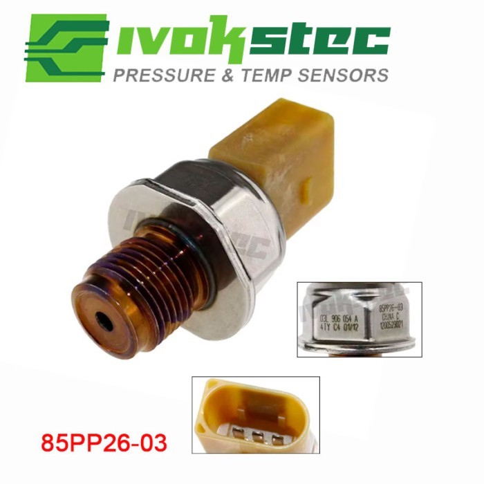 Fuel Rail Pressure Sensor 85PP26-93 03L906054 For Audi A5 A5 Quattro A6 A6 Quattro Q5 A3 VW Golf Je