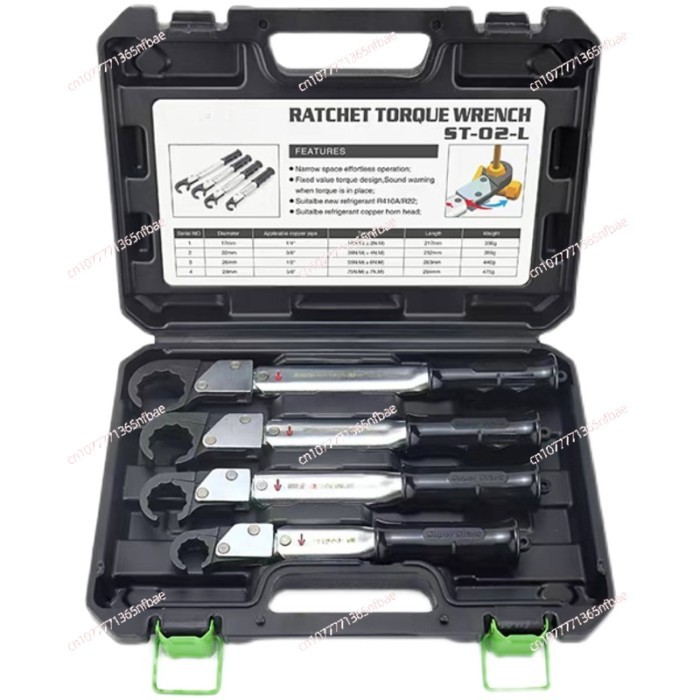 Torque Wrench ST-02-L Air Conditioning Special Set Tool Ratchet Fast Kilogram Open Torque Wrench