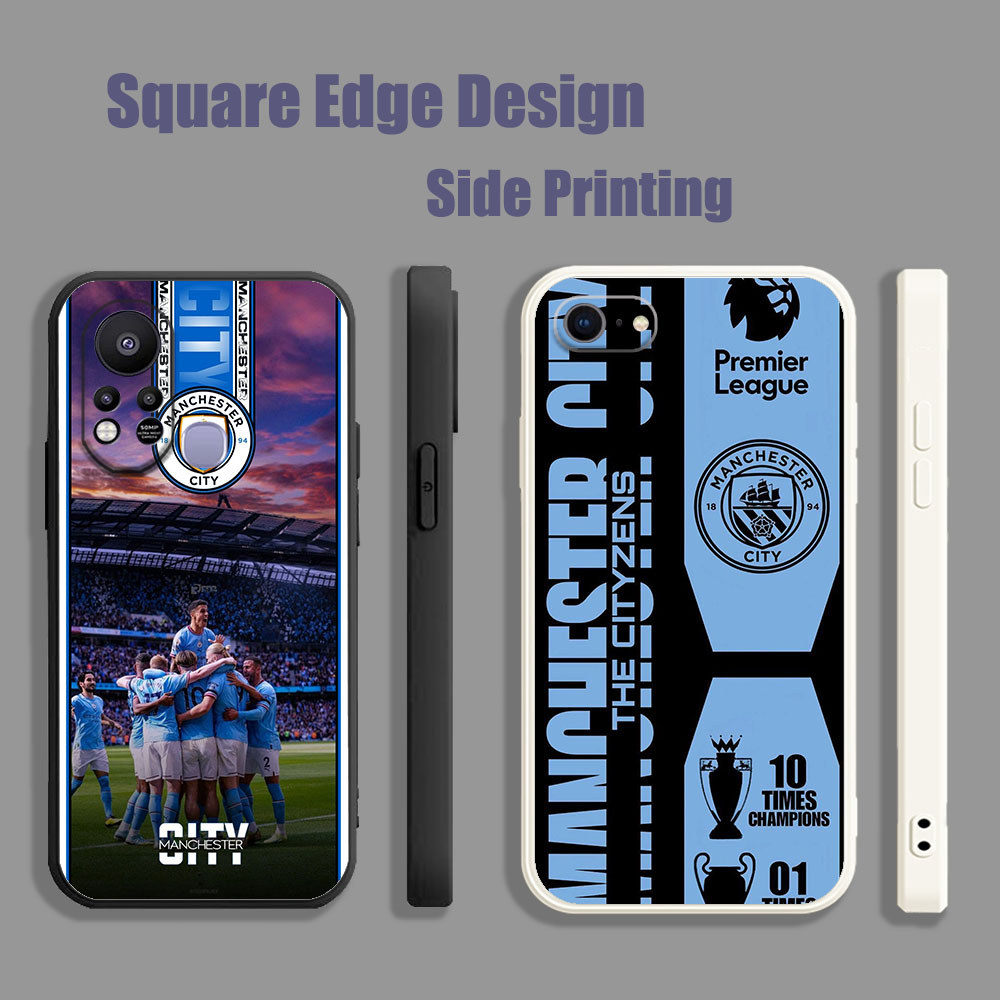 ปลอกสําหรับ Vivo Y20 Y20s Y20i Y20sG Y12s Y12A Manchester City DJW14 เคสโทรศัพท์ขอบสี่เหลี่ยม