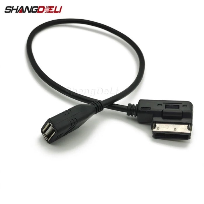 USB AUX Cable Music MDI MMI AMI to USB Female Interface Audio AUX Adapter Data Wire For AUDI A3 A4
