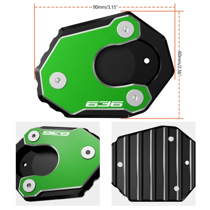 For Kawasaki ZX6R ZX10R ZX636 ZX-6R ZX-10R ZX-636 ZX 6R 10R 636 2017-2024 2023 Motorcycle Kickstand