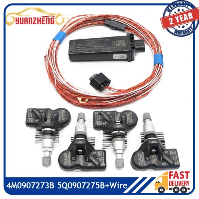 4M0907273B 5Q0907275B Car TPMS Tire Pressure Monitoring System Sensor For AUDI Q7 A5 SKODA BENTLEY