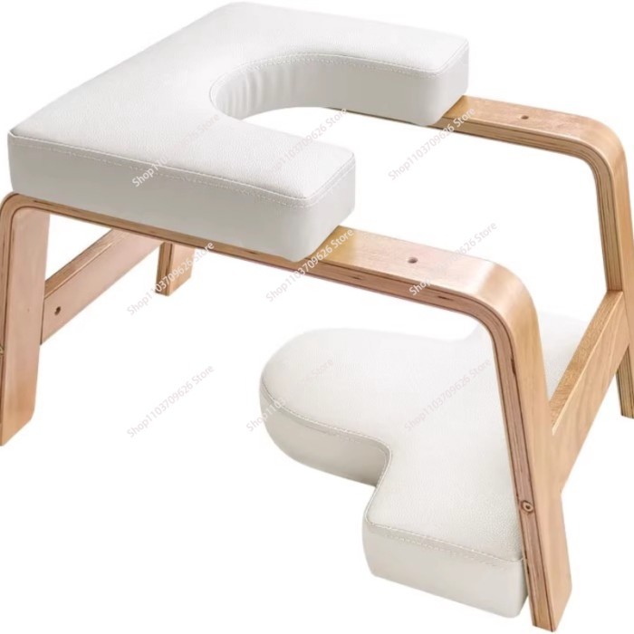 Solid Wood Yoga Stool Fitness Inverted Stool Yoga Auxiliary Chair Home Fitness Yoga Chair