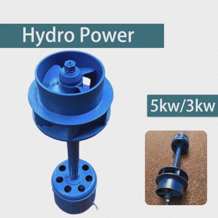 Hydro Generator Turbine 3000W 5000W Single Phase Axial Flow Hydraulic Generator 3KW 5KW Axial Flow