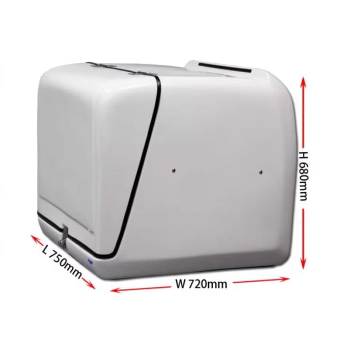 High Quality Fiberglass Pizza Moto Fullface Helmet Bag Food Box Motorbike Delivery Motorcycles Acce