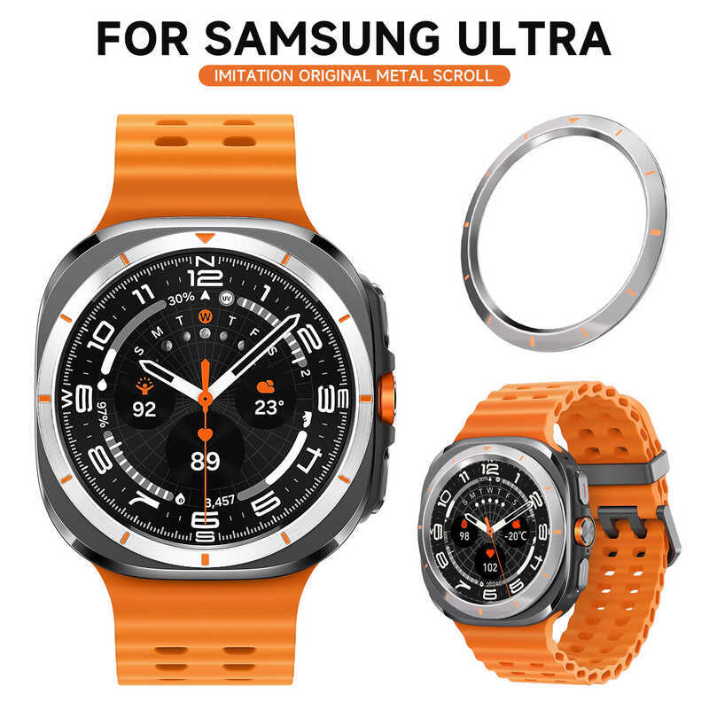 เหมาะสําหรับ Samsung Watch GaxyWatch ultra Bezel Scale Protection Ring PC Bezel