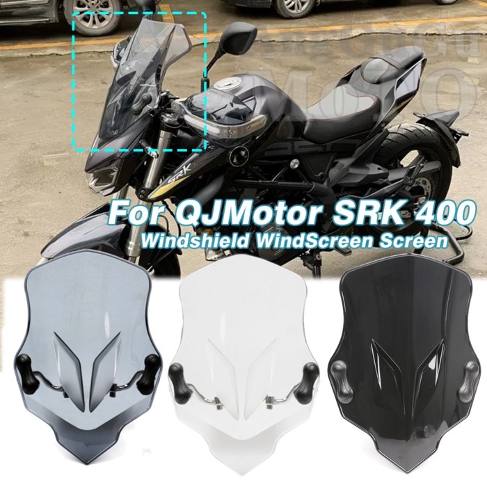 For QJ Motor SRK 400 SRK400 400 SRK Motorcycle Front Windshield Windscreen Baffle Wind Deflectors P