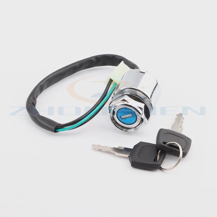 4 Wires ATV Quads Ignition Key Switch For 4 Wheeler Go Kart Motorcycles