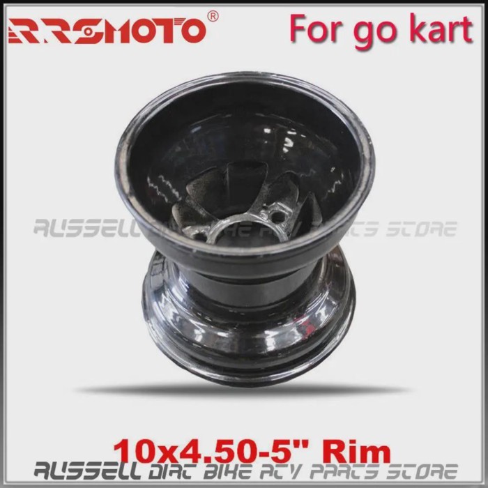 5 inch Go Karting Accessories Alu Alloy Wheel Rim 10x4.50-5 Gokart Racing Golf Buggy Drift Slick Tr