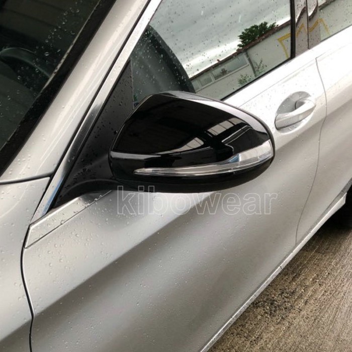 Black Side Mirror Caps For Mercedes Benz W205 W222 W213 W238 X205 X253 C217 W463 C253 W253 Cover C