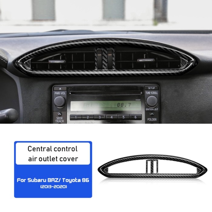 Real hard Carbon Fiber Sticker for Subaru BRZ Toyota 86 Accessories Interior Car Central Control Ai