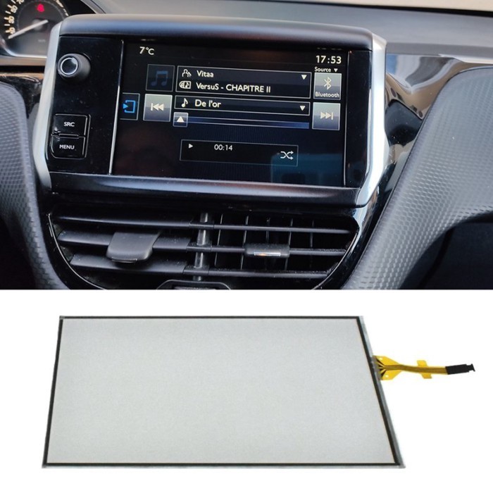 Car 7Inch Contact Screen Glass Digitizer Navigation for Peugeot 208 2008 308 Citroen C5 C4L C3XR LA