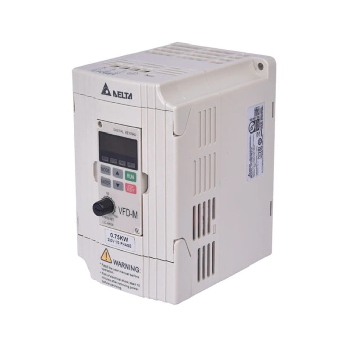 1HP  230V VFD-M , Inverter, AC Motor Drive 0.75KW 400HZ VFD007M21A