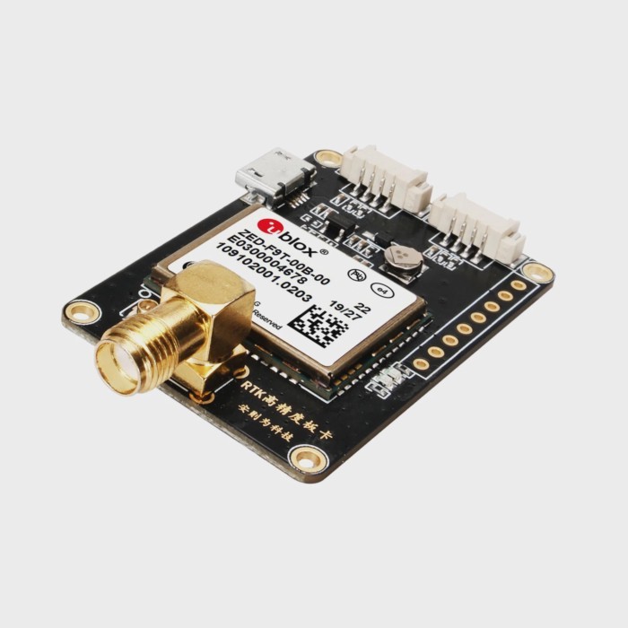 ublox ZED-F9T-00B-01 RTK GNSS/GPS Receiver Board USB Development Board with Antenna for GPS Module